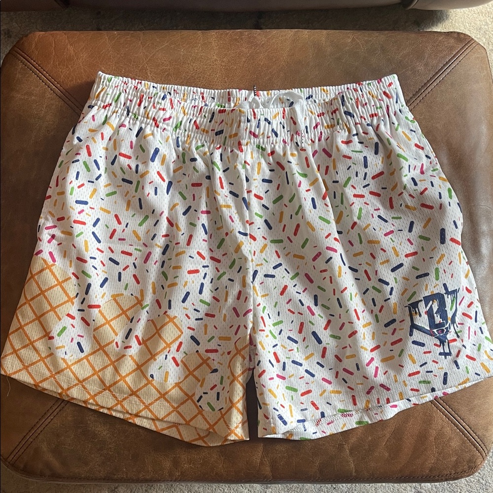 Baseball Lifestyles 101 Ice Cream Sprinkle Pattern Shorts